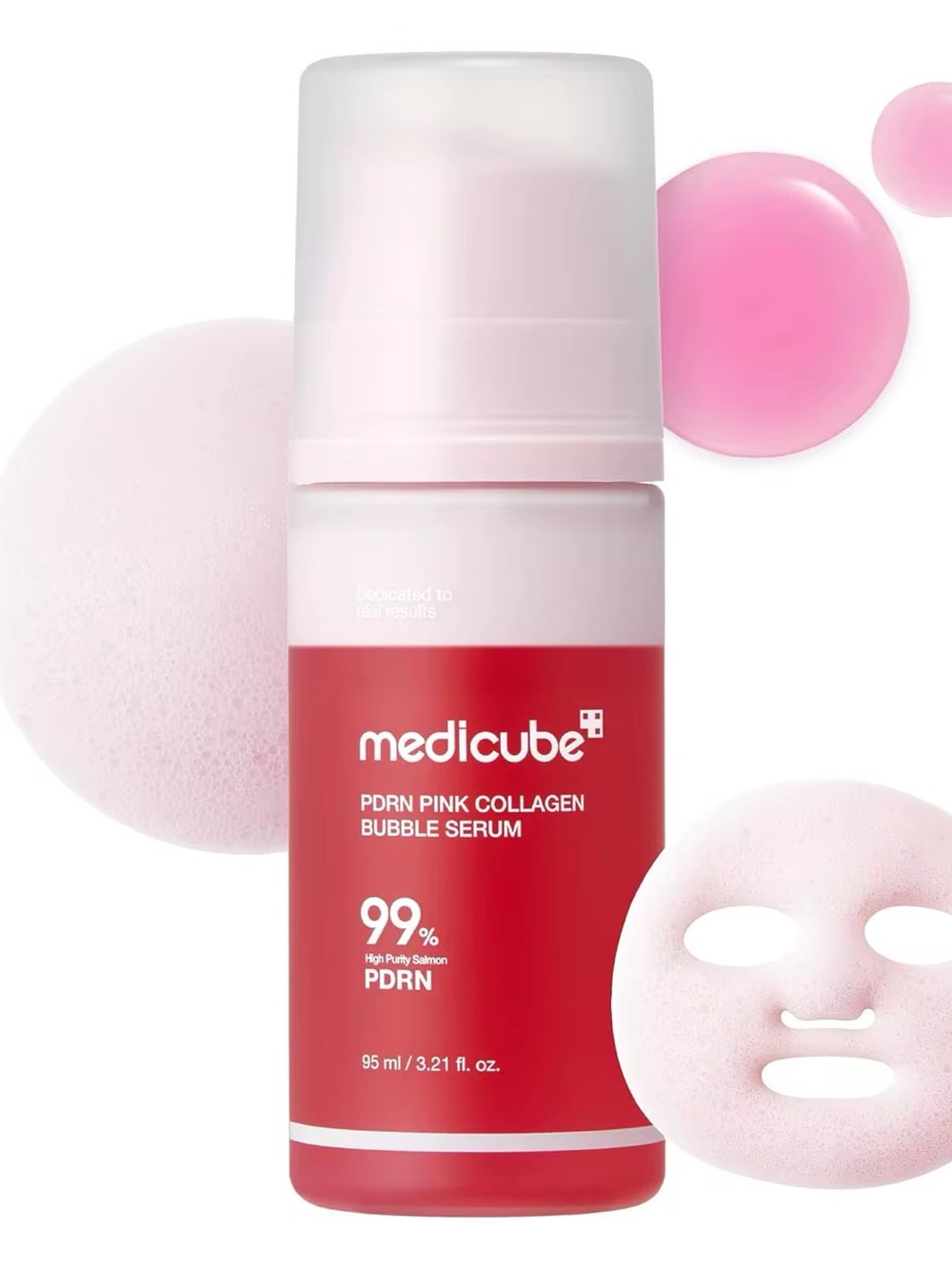 Medicube PDRN Pink Collagen Bubble Serum — Pink